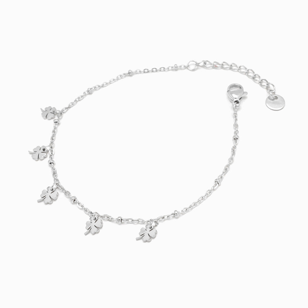 Pulseira Trevo em Aço Inoxidável