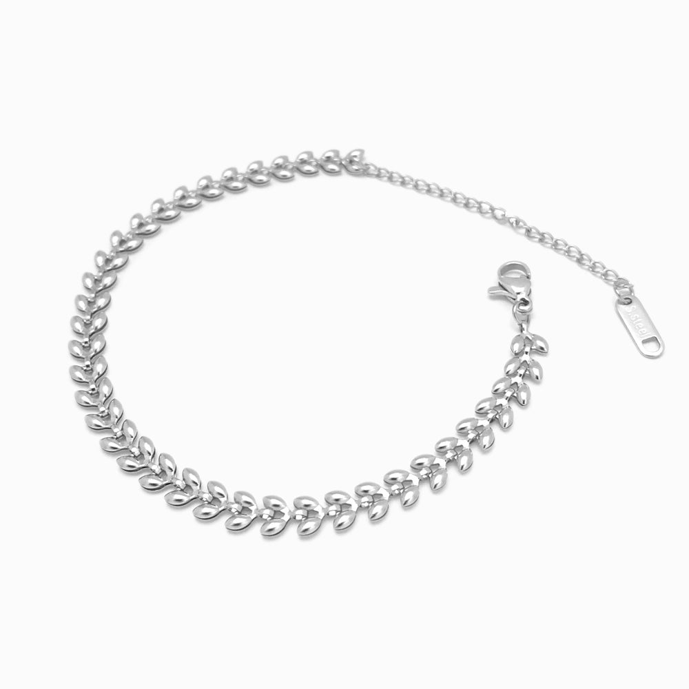 Pulseira Espiga de Trigo em Aço Inoxidável