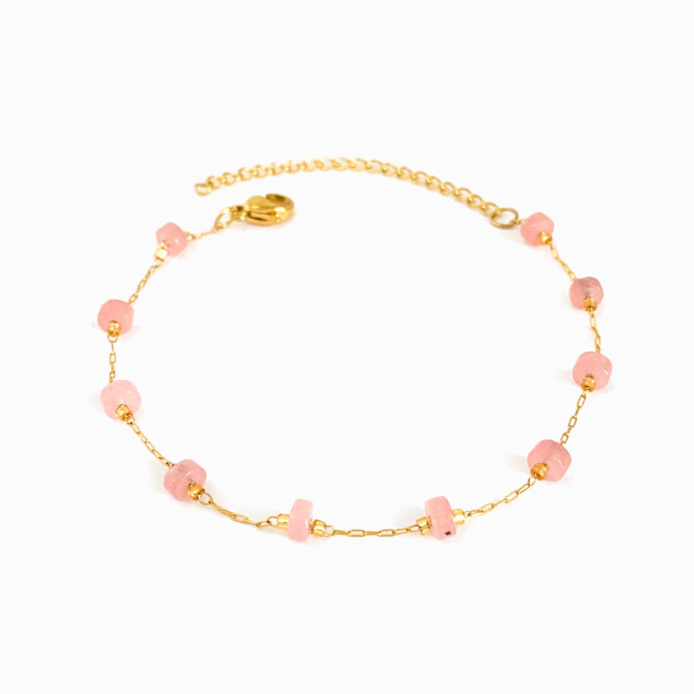 Pulseira com Pedra em Aço Inoxidável