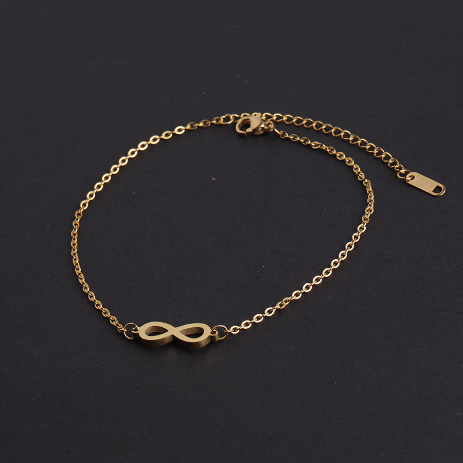 Pulseira Símbolo do Infinito em Aço Inoxidável