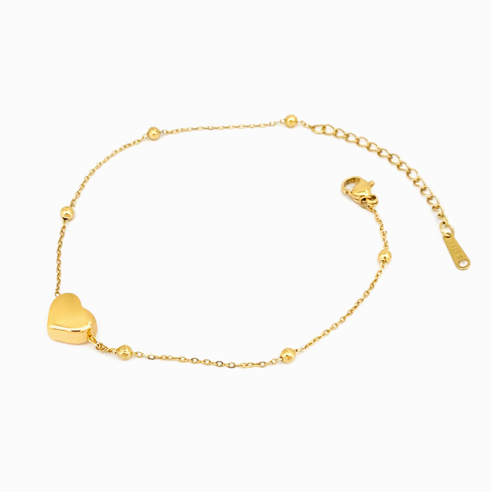 Pulseira Coração em Aço Inoxidável