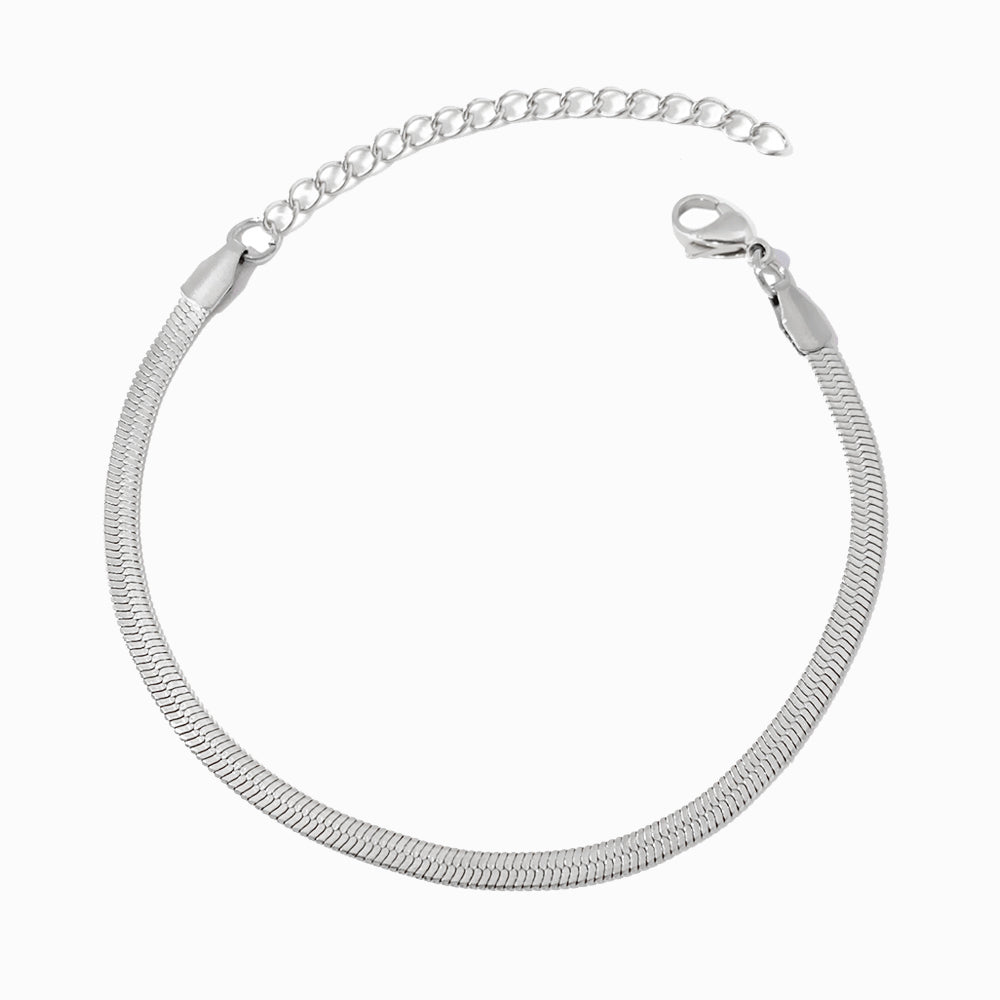 Pulseira Malha Snake 3mm - Aço Inoxidável
